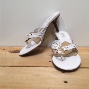 Michael Kors Thong Heels Sandals White Sexy